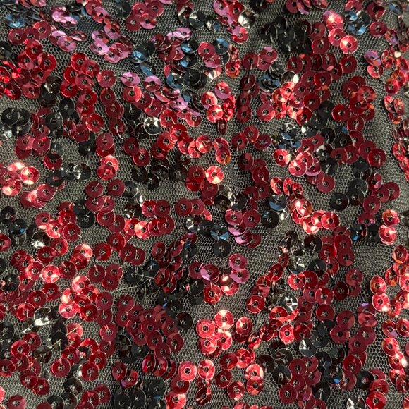 Express Bodycon Sequin Dress Fully Lined Red/Black Size 2 NWT - Picture 5 of 8